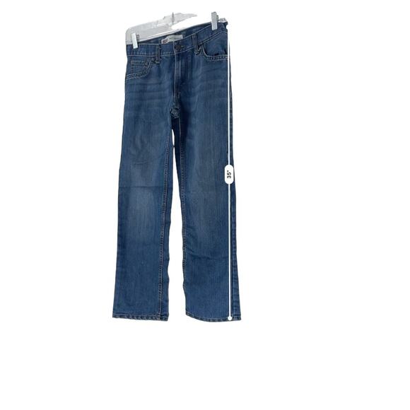 Levi's Medium Blue Denim 505 Regular Fit Straight Leg Jeans Youth Size 12 26x26 - Picture 5 of 9